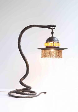 Лампа настольная «Змея», 1920-е, Франция, ар-деко