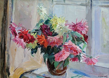 «Букет цветов на подоконнике», 1950-е гг.